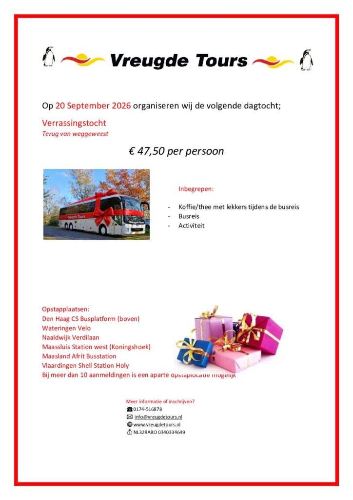 Dagtocht Verrassingstocht